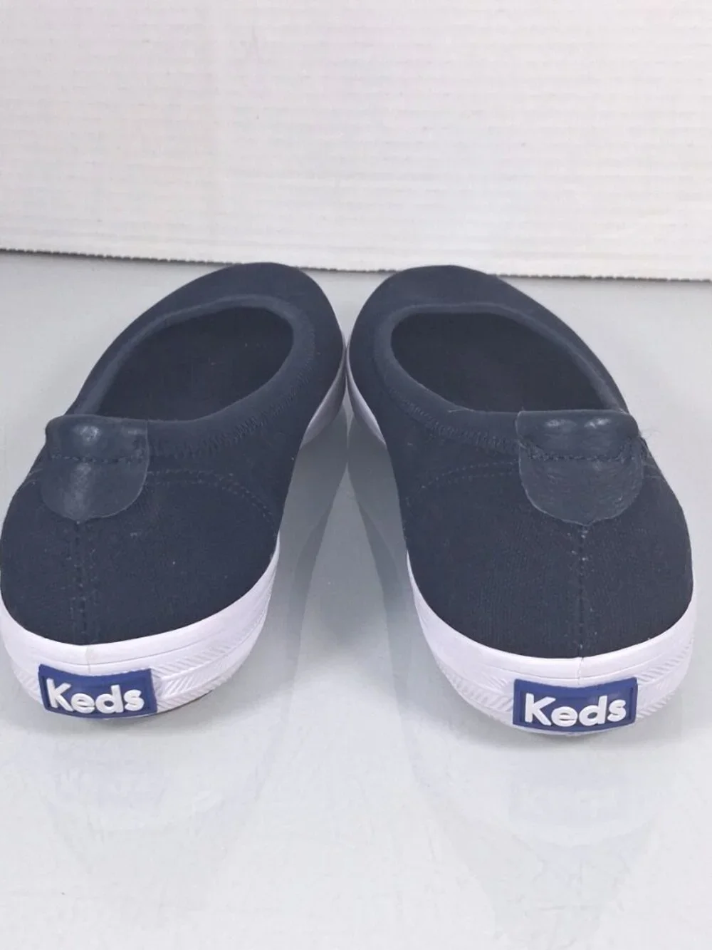 Keds Blue Canvas Slip On Shoes Loafers Women's Size 5.5 Comfort Flats